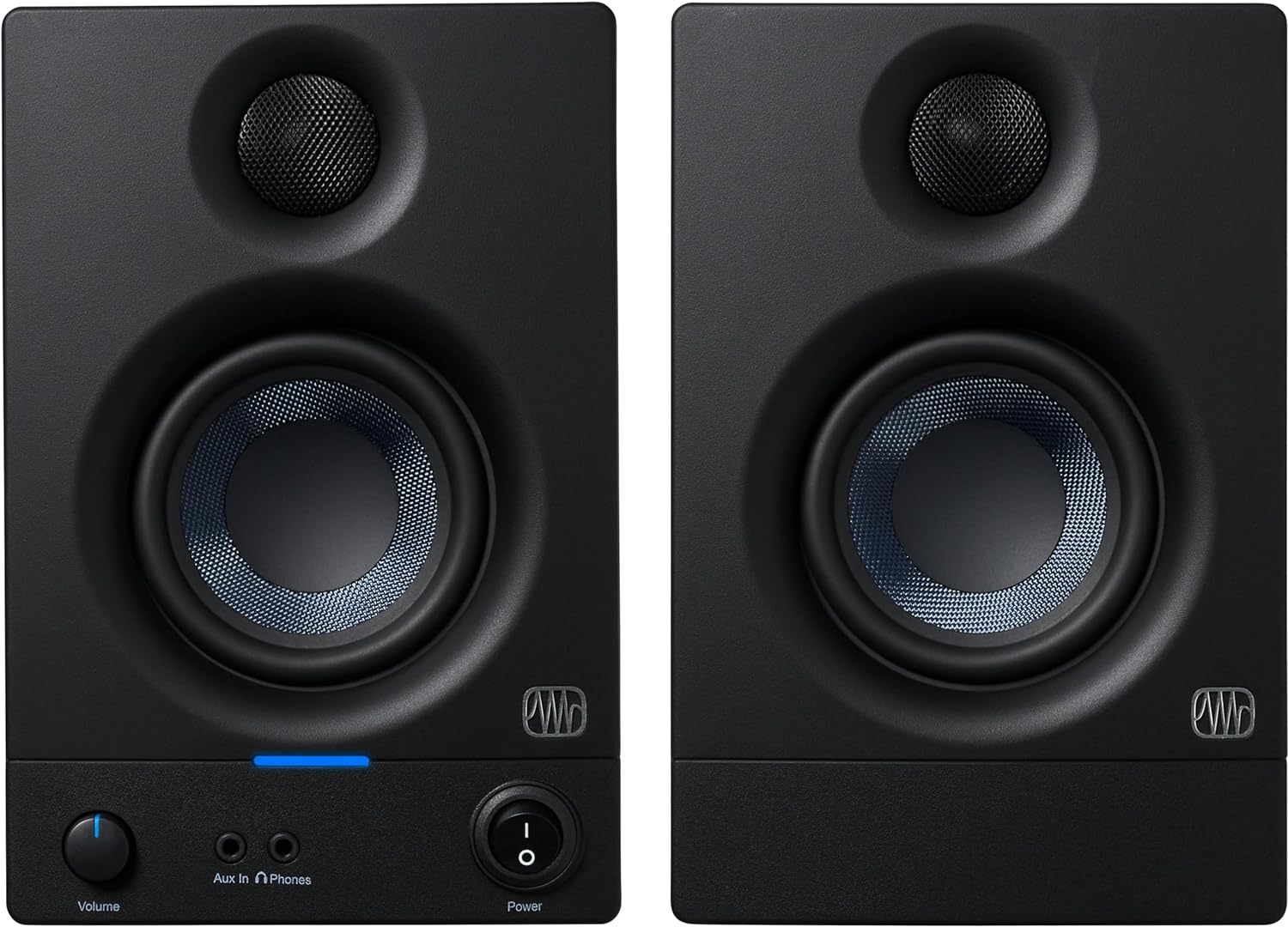 PreSonus Eris 3.5 Studio Monitors, Pair — Powered, Active Monitor Speakers for Near Field Music Production, Desktop Computer, Hi-Fi Audio