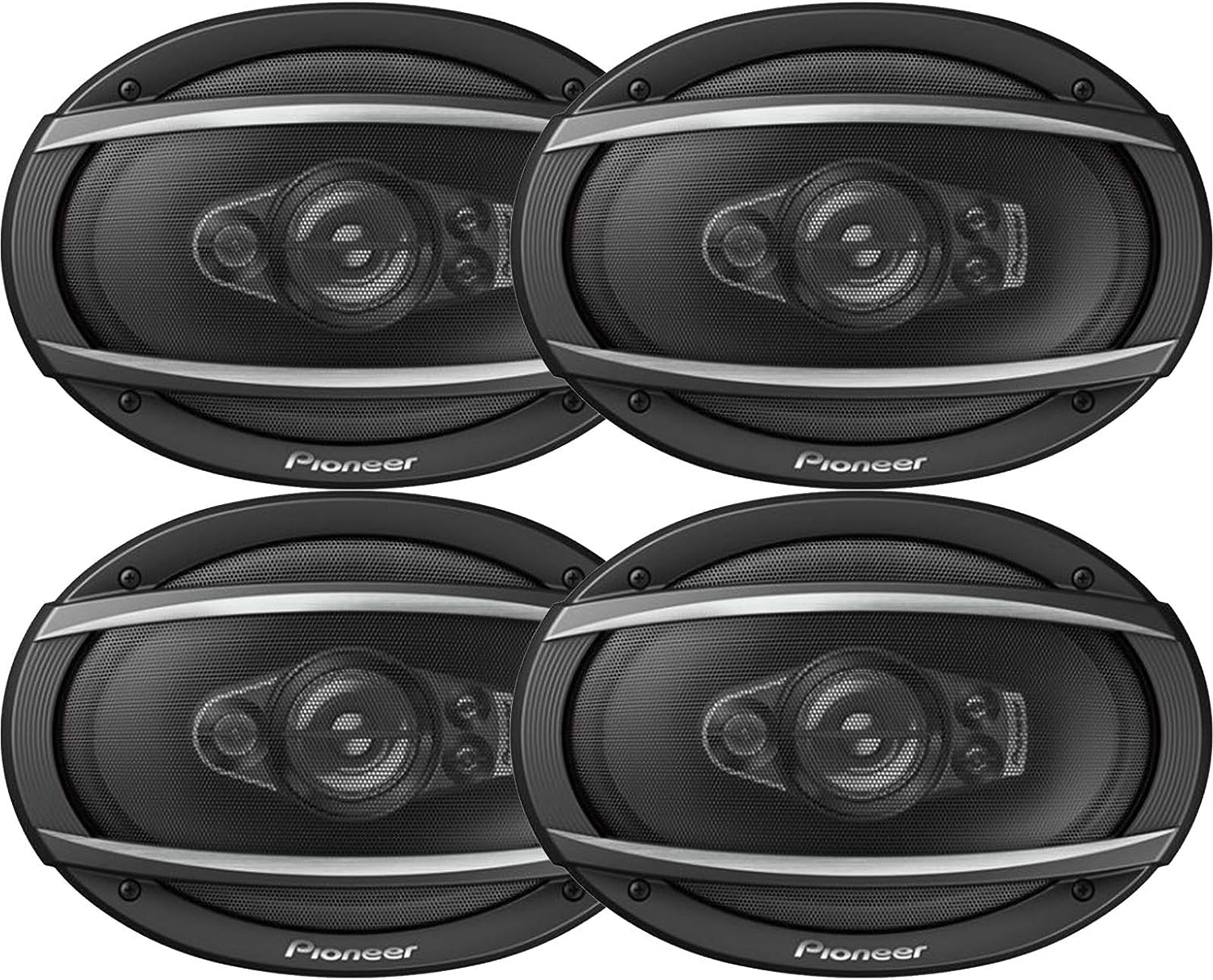 2 Pioneer TS-A6987S 6" x 9" 5-Way 700W Max 4-Ohms Car Audio Coaxial Speakers