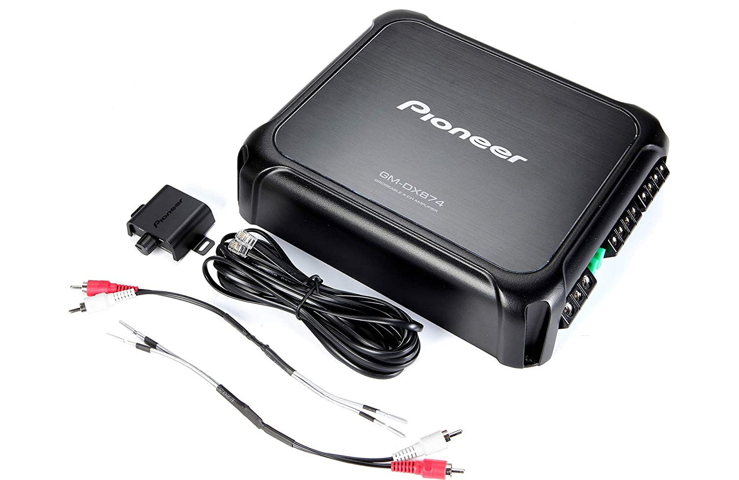 Pioneer GM-DX874 1200 Watts Class D 4-Channel Amplifier + 4 Gauge Amp Kit