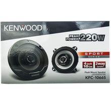 Load image into Gallery viewer, Kenwood KFC-1066S 440W Peak 4" Sport Series 2-Way Coaxial Car Speakers