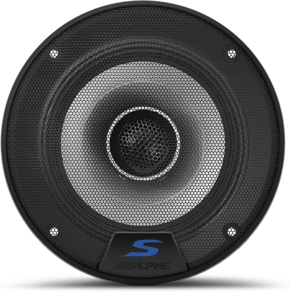 2 Pair Alpine S2-S50 5.25" Speakers + TW500 Tweeter & Mobile Bracket & Tape