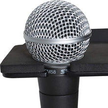 Load image into Gallery viewer, Gator Frameworks GFW-MIC-4TRAY Multi Holder Stand Attachment Holdsup to (4) Microphones Wired or Wireless
