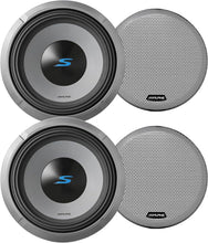 Load image into Gallery viewer, Alpine 2- S2-W12D4 12" S-Series Dual 4 Ohm Car Subwoofer &amp; 2 KTE-12G.3 Grille