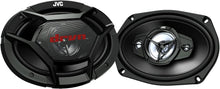 Load image into Gallery viewer, JVC CS-DR6940 550W 6x9 4-Way Coaxial Speakers + 6x9" Box