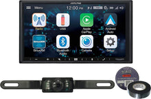 Load image into Gallery viewer, Alpine iLX-W670 7" Mech-Less Receiver Compatible with Apple CarPlay and Android Auto+Absolute CAM600 Universal Backup Camera License Plate Mount+Free Electrical Tape BT1700
