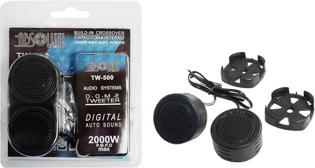 4 Pairs 2000 Watts Car Audio Piezo Super Dome Tweeter