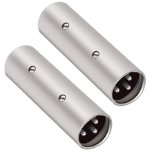 Load image into Gallery viewer, MR DJ AXLRMM 3-Pin XLR Male to 3-Pin XLR Male Audio Microphone Cable Extension Adapter Connector