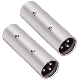MR DJ AXLRMM 3-Pin XLR Male to 3-Pin XLR Male Audio Microphone Cable Extension Adapter Connector