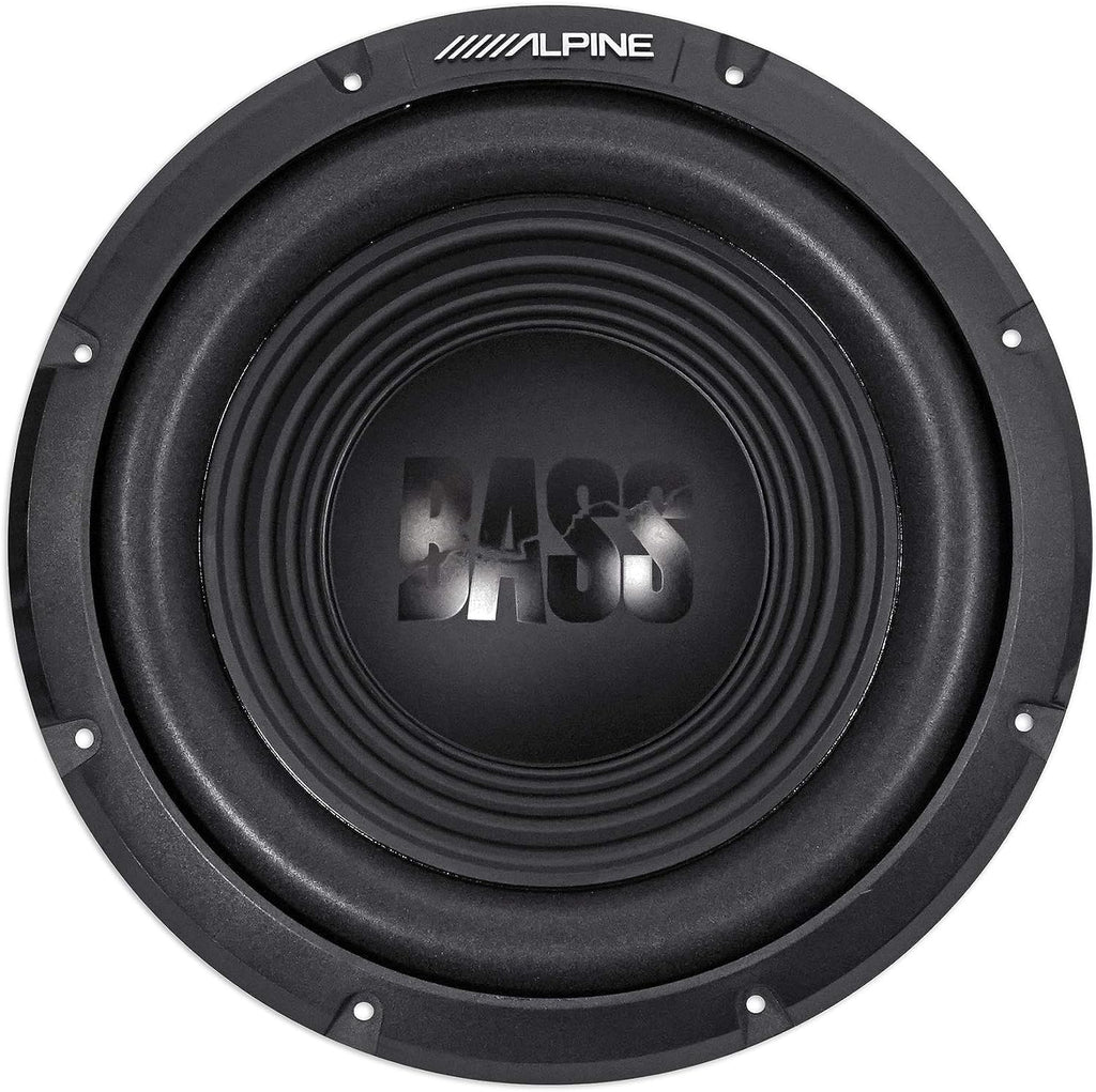 Alpine W12S4 12-inch Single 4 Ohm Subwoofer Bundle