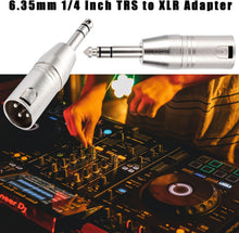 Load image into Gallery viewer, MR DJ XMTRS-2 1/4" TRS to Balanced XLR Male Adapter 2-Pack