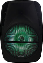 Load image into Gallery viewer, Absolute AS15BAT 15" Bluetooth Speaker 15" Rechargeable Portable DJ PA Speaker / Bluetooth/ karaoke LED 3000 watt