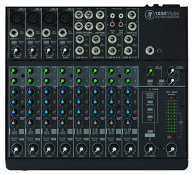 Mackie 1202VLZ4 12-channel Mixer with Ultra-wide 60dB gain range and Onyx Mic Preamps