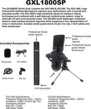 Load image into Gallery viewer, CAD Audio GXL1800SP Studio Pack with GXL1800 Side Address &amp; GLX800 Small Diaphragm Mic - Perfect for Studio, Podcasting &amp; Streaming
