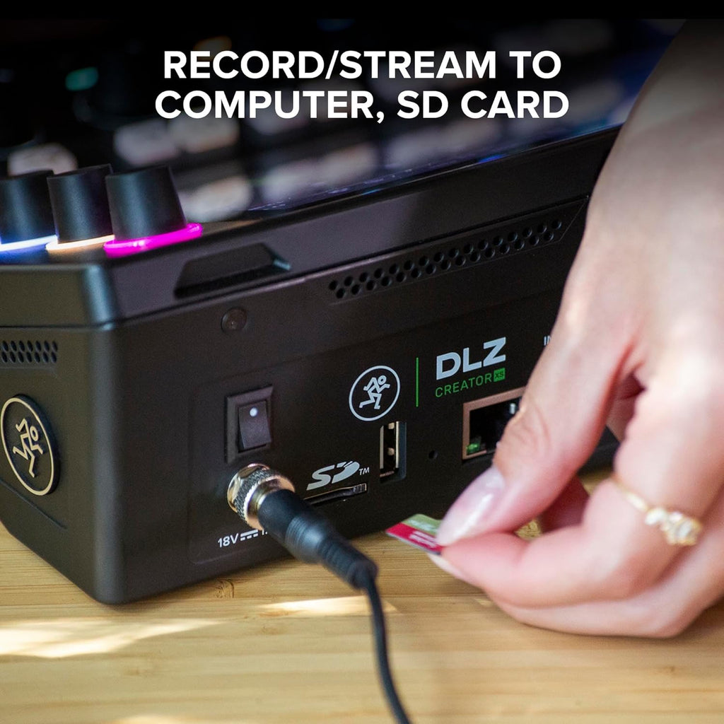 Mackie DLZ Creator Adaptive Digital Mixer for Podcasting Streaming User &  Headphones