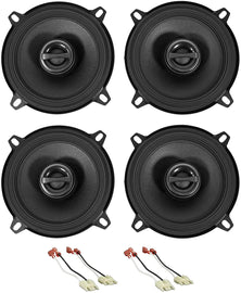 2 Pair Alpine S2-S50 Side Panel+Door Speaker Fit 1988-96 Jeep Cherokee