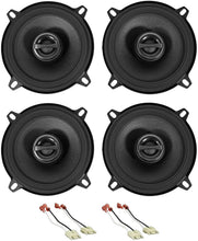 Load image into Gallery viewer, 4 ALPINE S-S50 170 Watt 5.25" 5 1/4" Coaxial 2-Way Car Audio Speakers. 2 Metra 72-1002 Speaker Harness Connectors for 1984-02 Jeep+Dodge+Cherokee Vehicles