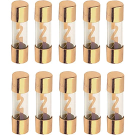 DC Sound DAGU80-10 80 Amp AGU Glass Fuse 10 Pack