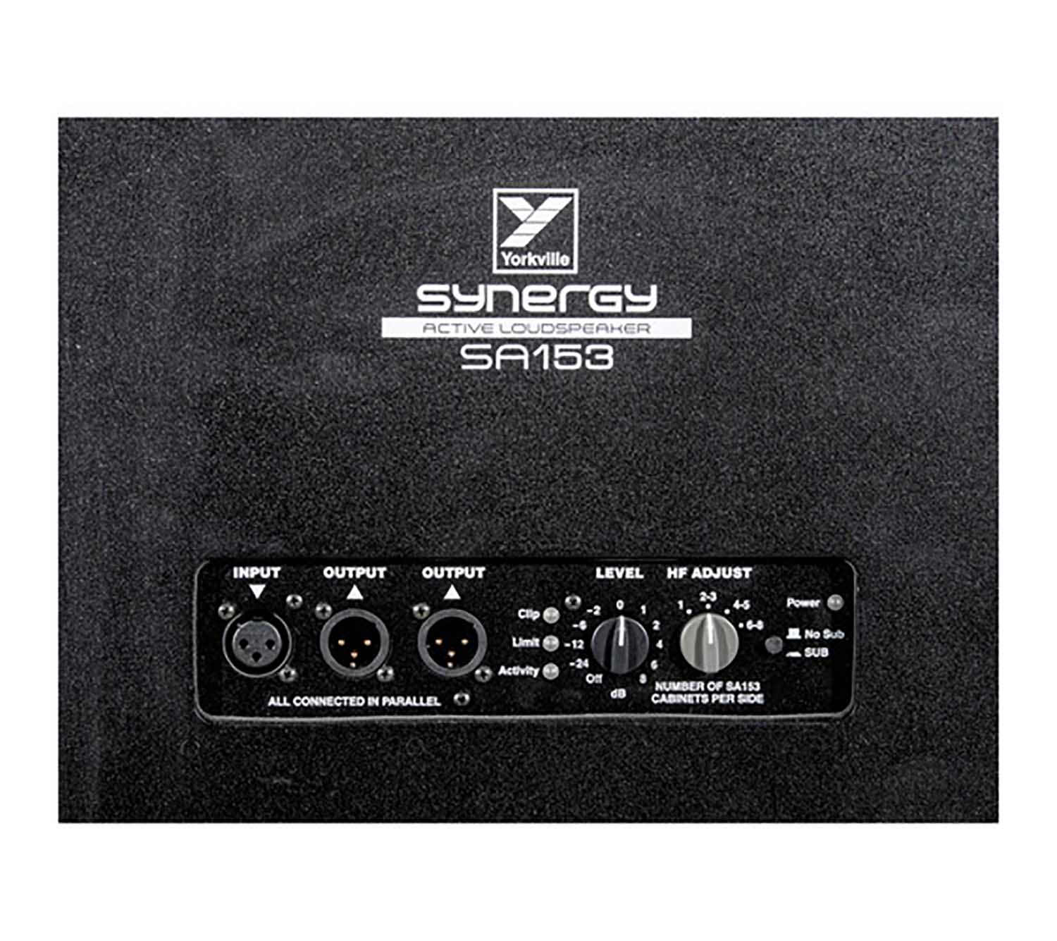 Yorkville Sound SA153, Synergy Array Series 3-Way Powered Portable PA Speaker - 15 Inch