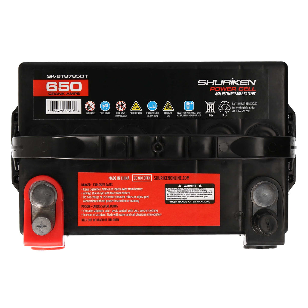 Shuriken SK-BT8785DT 1500W 55Ah AGM High-Performance Battery