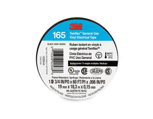 Load image into Gallery viewer, 400 Rolls 4 Cases of 100 Rolls 3M 165 TEMFLEX Black 3/4" Vinyl Electrical Tape