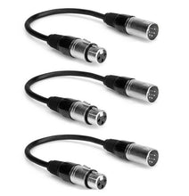 Load image into Gallery viewer, Hosa DMX-106 DMX512 Adaptor DJ Package, XLR5M to XLR3F (6 Inch)