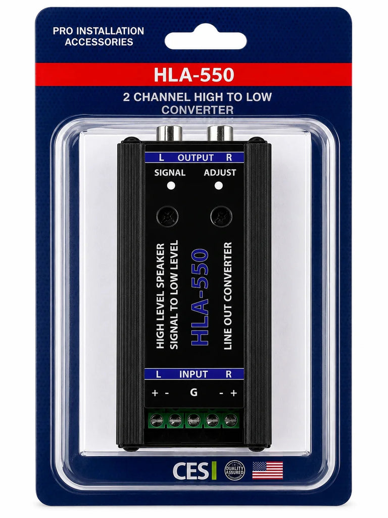 Absolute HLA550 2 Channel High Level to Low Converter Line Output w/ Ground Loop