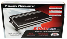 Load image into Gallery viewer, Power Acoustik  RE4-2000D 4-Channel 2000W Power Class-A/B Full Range Car Amplifier