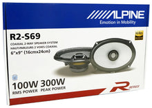 Load image into Gallery viewer, 2 Pair Alpine R-Series R2-S69 300 Watts 6x9" 2-Way Coaxial Car Audio Speakers