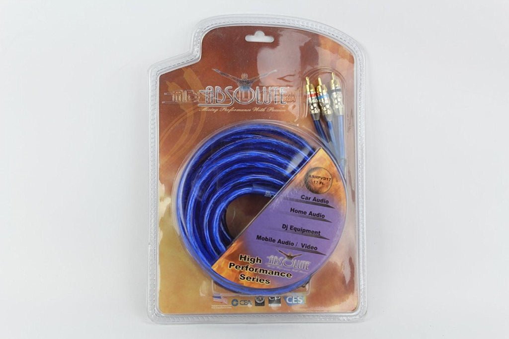 Absolute ABHPVD 17 17-Feet High Performance Video Audio RCA Interconnector Cable