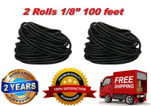 Load image into Gallery viewer, True 2 Rolls 100 Ft 1/8" Split Wire Loom Conduit Polyethylene Tubing Sleeve Tube