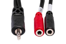 Load image into Gallery viewer, Hosa YMM-261 Stereo Breakout Cable, 3.5 mm TRS to Dual 3.5 mm