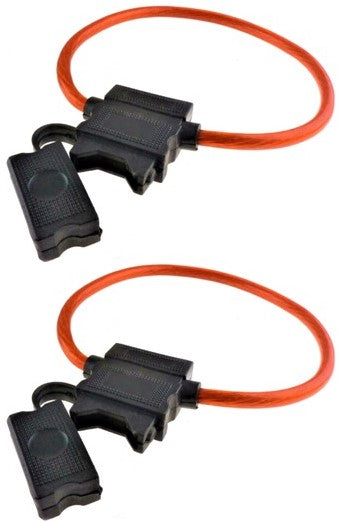 5 XP Audio XATC8G 8 Gauge ATC In-Line Blade Fuse Holder OFC Copper Wire Protection