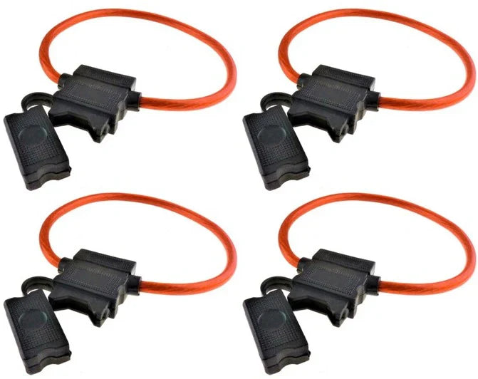 XP Audio XATC8G-10 10 8 Gauge ATC In-Line Blade Fuse Holder OFC Copper Wire Protection