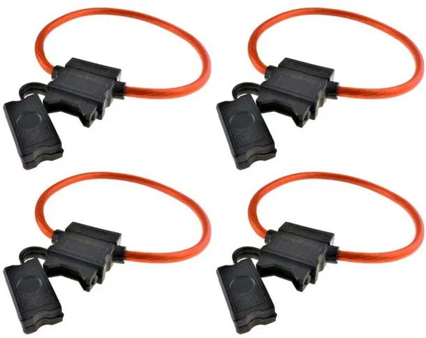 20 XP Audio XATC8G ATC Fuse Holder<br/>8 Gauge ATC In-Line Blade Fuse Holder OFC Copper Wire Protection