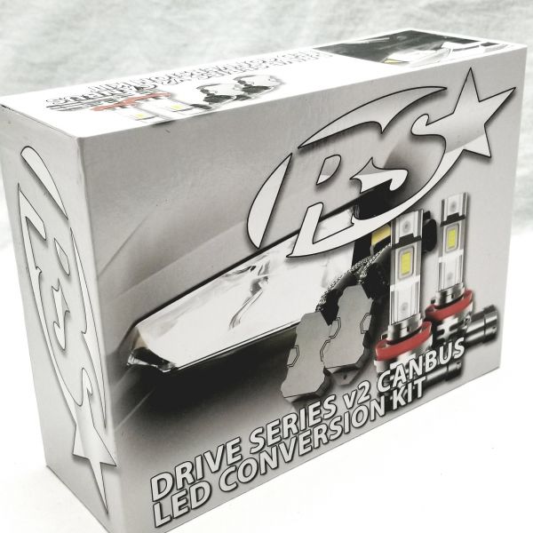 Race Sport Lighting 9007LEDDSv2 V2 DRIVE Series 9007 2,500 LUX Driverless Plug-&-Play LED Headlight Kit w/ Canbus Decoder