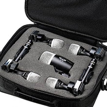 Load image into Gallery viewer, Cad Audio Stage7 Premium 7-Piece Drum Instrument Mic Pack Vinyl Carrying Case + 4 Microphones Cables