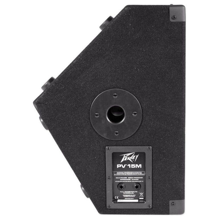 Peavey PV15M 15" 2-way 1000-Watt Floor Monitor Speaker w/ Handle & 1/4" to Speakon Cables