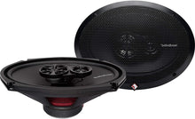 Load image into Gallery viewer, 2 Pairs of Rockford Fosgate Prime R169X3 260W Peak (130W RMS) 6x9 3-Way Prime Series Coaxial Speakers - 4 Speakers + Absolute 100FT Speaker Wire + Magnet Phone Holder