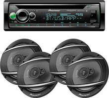 Load image into Gallery viewer, Pioneer DEH-S6220BS 1-DIN In-Dash CD/DM Bluetooth &amp; 2 TS-A652F 6-1/2" Speakers