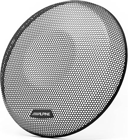 Alpine KTE-RS10G R-Series 10” Shallow Subwoofer Grille Bundle