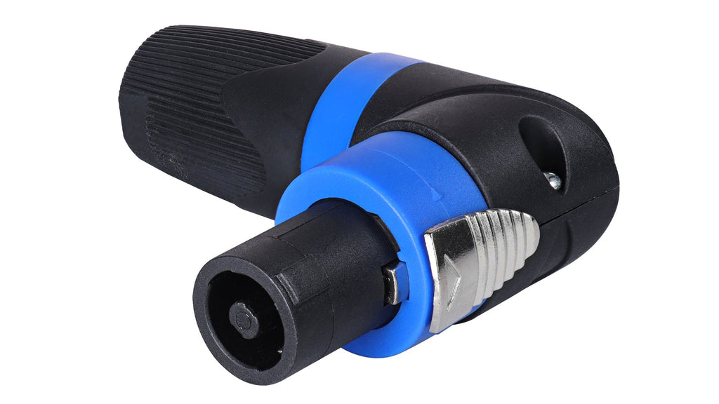 MR DJ SPAM4 4-Pack Right-Angle Speakon Compatible PA/DJ Speaker Cable Connectors