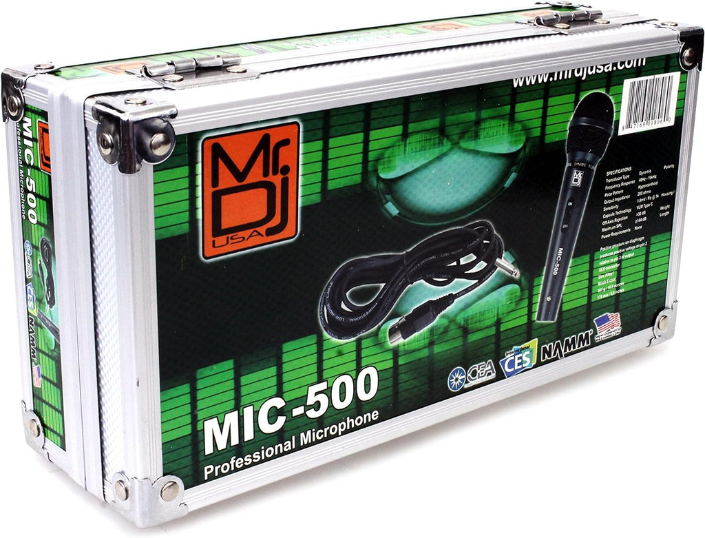 2 MR DJ MIC500 Professional Handheld Uni-Directional Dynamic Microphone