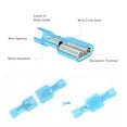 1000pcs Female & Male Fully Insulated Wire Terminals Connector Nylon Spade Crimp
