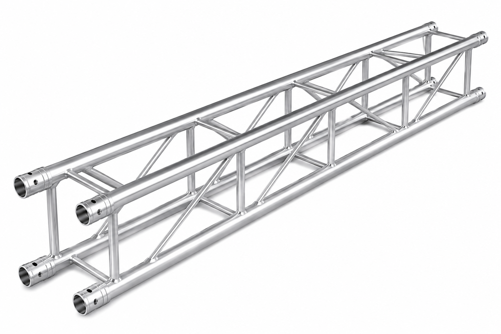MR Truss MTTSQ715 7.15 Feet 2.15 Meter Universal Straight 12" Square Box Aluminum Lighting Trussing Segment for Pro Audio DJ with 2-inch Tubing