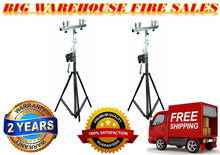 Load image into Gallery viewer, (2) MR TRUSS Pro Lighting 12 Foot Crank Light Stand &amp; (2) Square Truss T-Bar