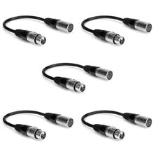 Load image into Gallery viewer, Hosa DMX-106 DMX512 Adaptor DJ Package, XLR5M to XLR3F (6 Inch)