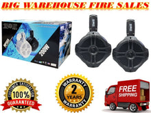 Load image into Gallery viewer, 2 Absolute MPS65B Marine RV 6.5" 200W RMS Wake Tower POD Enclosure Speaker