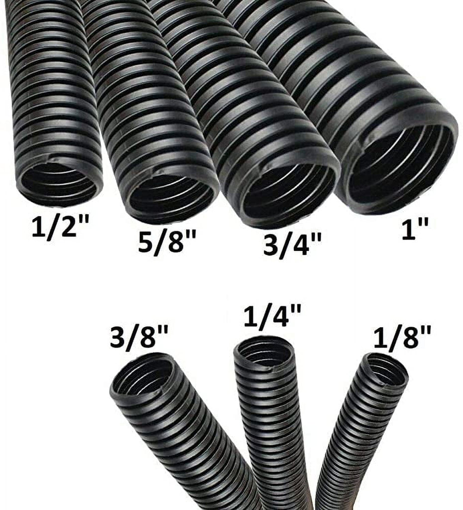American Terminal 140' (20 feet x 7) 1/8" 1/4" 3/8" 1/2" 5/8" 3/4" 1" split wire loom conduit tubing