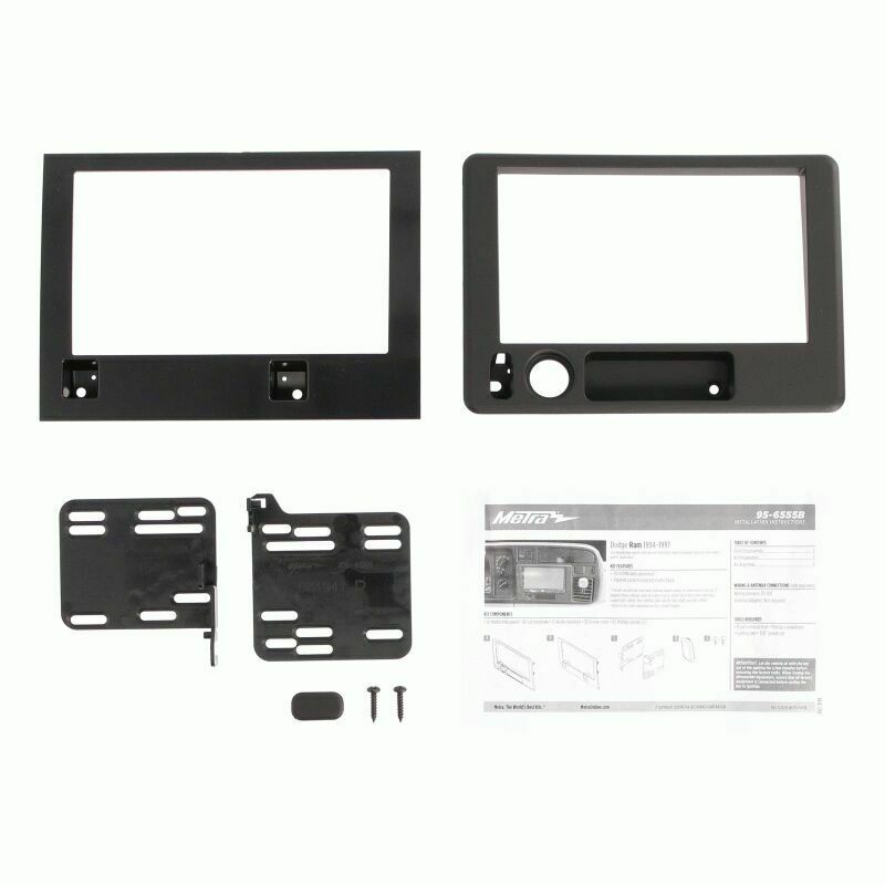 Metra 95-6555B 94-97 Dodge Ram Double Din Car Radio Stereo Installation Dash Kit