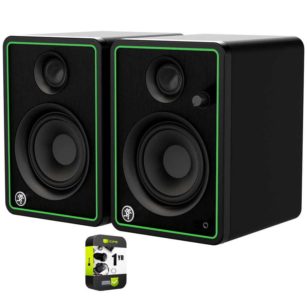 Mackie CR4-XBT 4 inch Creative Reference Multimedia Studio Monitors with Bluetooth Bundle with 1 YR CPS Enhanced Protection Pack